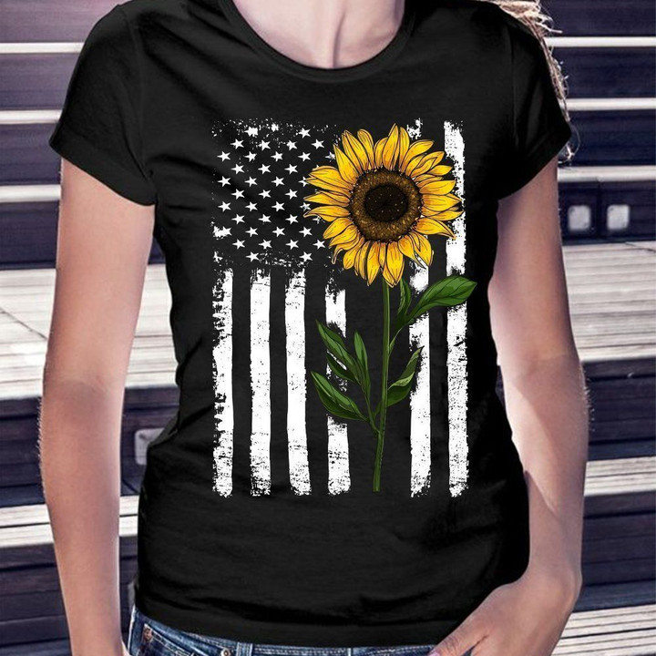 Sunflower American flag